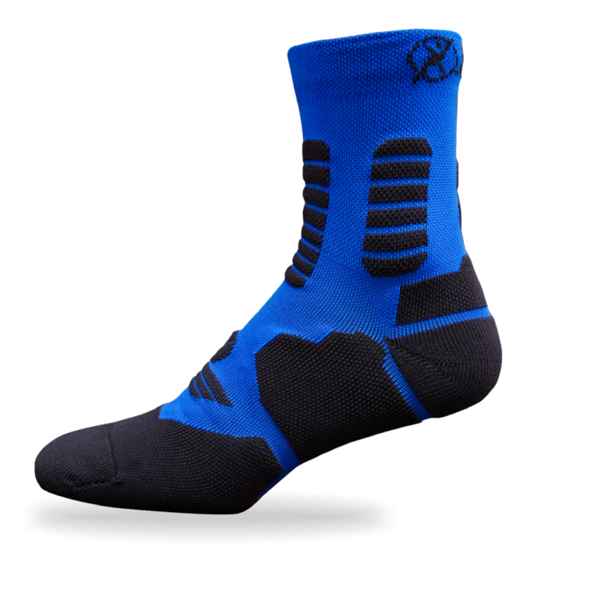 Medias Maratón 6”Bot Azul rey - Negro