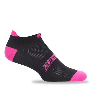 Medias Running | Talonera Negro Fucsia