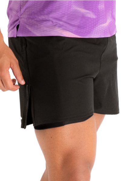 Pantaloneta de Running Negra Hombre – Colección Sway