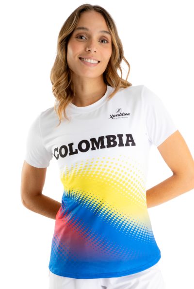 Camiseta Colombia Blanca - Línea Advance