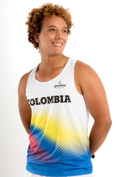 Camisilla Colombia Blanca - Línea Advance