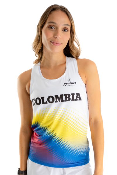 Camisilla Colombia Blanca - Línea Advance