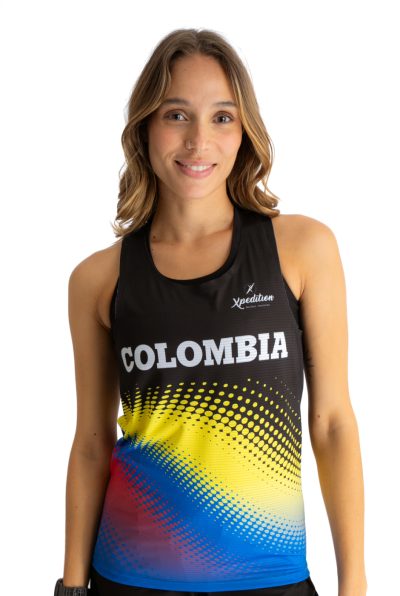 Camisilla Colombia Negra - Línea Advance